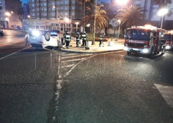 DVwDQIAX4AAgl K Vuelca un coche en el Paseo: el conductor, que iba con su hijo, dio positivo en el control de alcohol