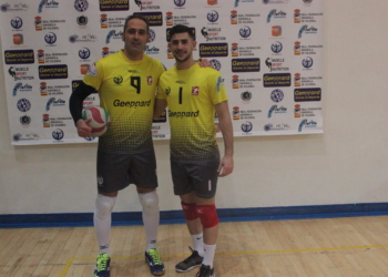 Francisco Alcober (i) y Faisal Mohamed (d), líberos del CV Melilla.