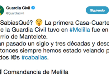 Lapsus Guardia Civil en Twitter Caballas o Melillenses La confusión de la Guardia Civil en Twitter: Caballa, ¿gentilicio de Melilla?