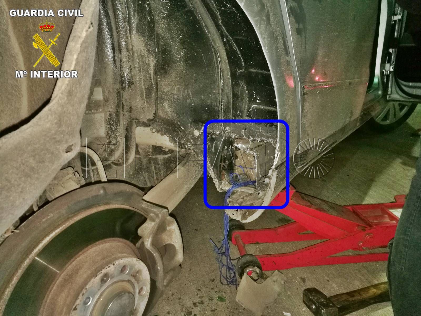 Intervienen en el puerto 28 kilos de hachís ocultos en un coche