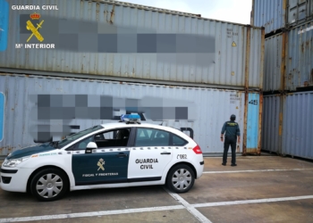 Vista general lugar hechos Detenidas cinco personas como presuntos autores de un delito de robo con fuerza en el puerto de Melilla