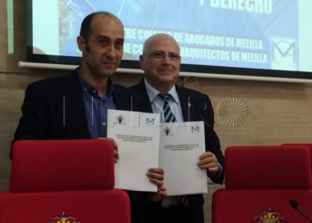 12 1 8 Los Colegios de Abogados y Arquitectos de Melilla firman un convenio