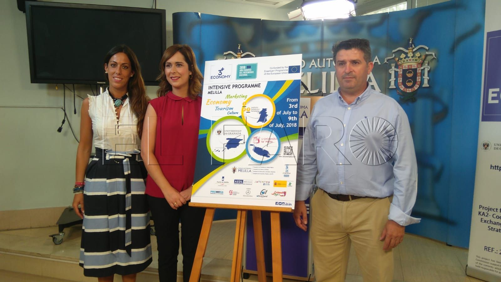 Unos 40 alumnos internacionales participan en el programa 3Economy+ en Melilla