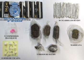 FOTO NP33 02082018 Un joven es detenido por lanzar paquetes con droga al patio de la cárcel de Melilla