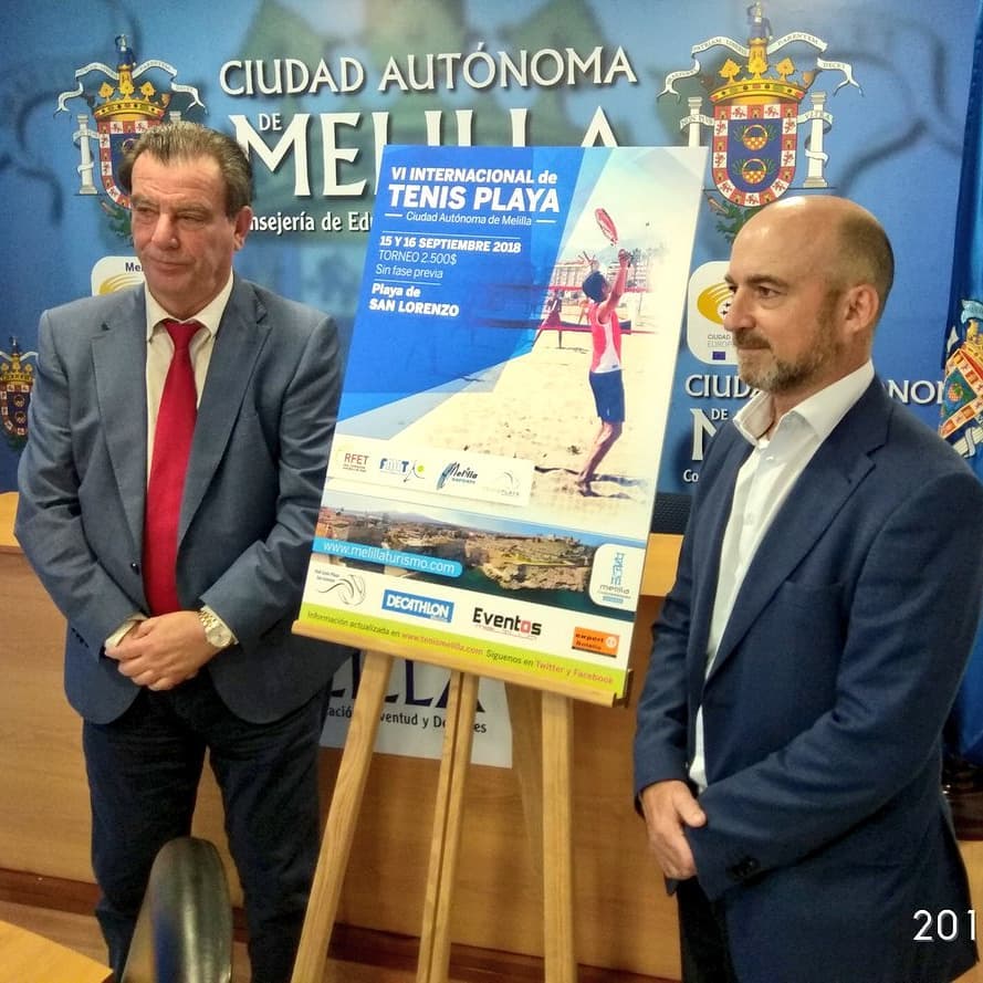 Presentación del Internacional de Tenis Playa Ciudad de Melilla