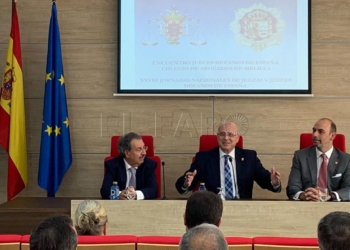 Los jueces decanos visitan la sede del Colegio de Abogados de Melilla