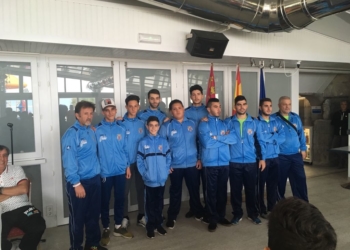 Componentes de la expedición de la Federación Melillense de Pesca y Casting para estos Campeonatos de España