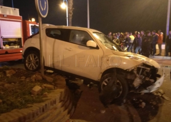 1 7 1 Se producen dos choques contra dos rotondas en menos de 48 horas