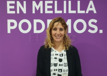 Imagen de la secretaria general de Podemos Melilla Gema Aguilar Aguilar: “Los españoles elegirán entre dos proyectos de país”