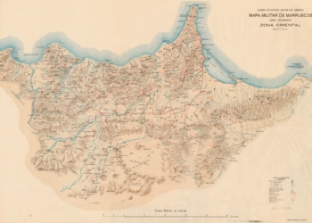 18 1 Fondo archivístico de Melilla | Mapa militar de Marruecos de 1923