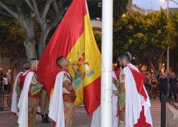 20 1 3 Solemne acto de arriado de Bandera a cargo del Grupo de Regulares de Melilla nº 52