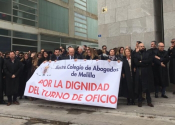 Los abogados de Melilla marchan por la dignidad del turno de oficio