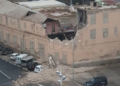 dccd5ddc c4cf 4372 ad42 1330afd361c8 El viento derriba un edificio: los Bomberos rescatan a una persona de la segunda planta