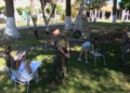 CAballeria Pintura Rápida El cuartel del Regimiento Alcántara plasmado en lienzos