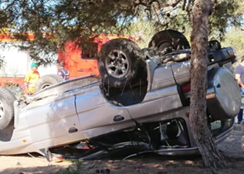 accidente todoterreno rostrogordo Dos jóvenes resultaron heridas en el vuelco de un todoterreno