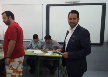 amin azmani vota instituto miguel fernandez llama participar Azmani llama a la participación masiva