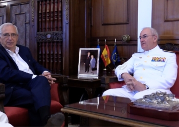 imbroda recibe jefe estado mayor Marina Imbroda recibe al Jefe de Estado Mayor de la Armada