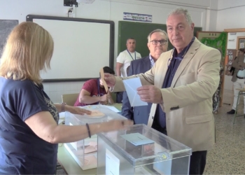 jesus delgado aboy el primero en votar en las municipales Jesús Delgado Aboy, el primero en votar en las municipales