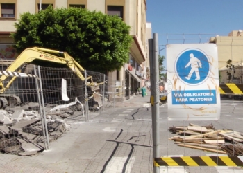 Obras 5 Los vecinos del Industrial están contentos con las obras, pero esperan que acaben pronto
