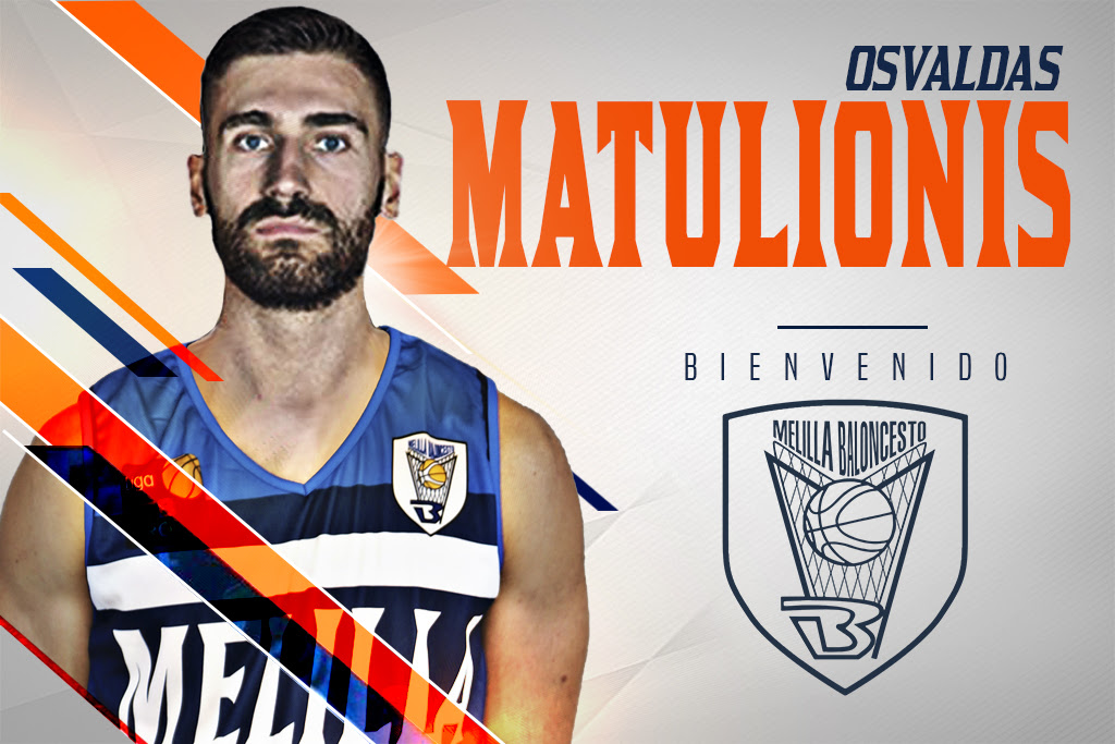 Osvaldas Matulionis llega al perímetro del Melilla Baloncesto
