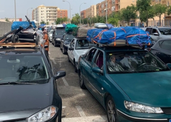 ope carretera entrar Más de 300 vehículos de la OPE llegan esta tarde y noche