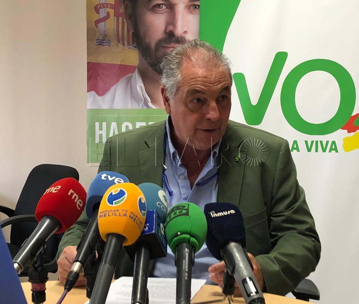 Vox Melilla aclara que la construcción del muro en la frontera “es una forma de hablar”
