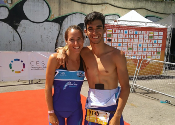 Paula Creus y Álvaro Martínez, dos de los melillenses en el Nacional.