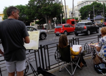 urban sketchers retoman actividades Los Urban Sketchers Melilla dibujan la ciudad