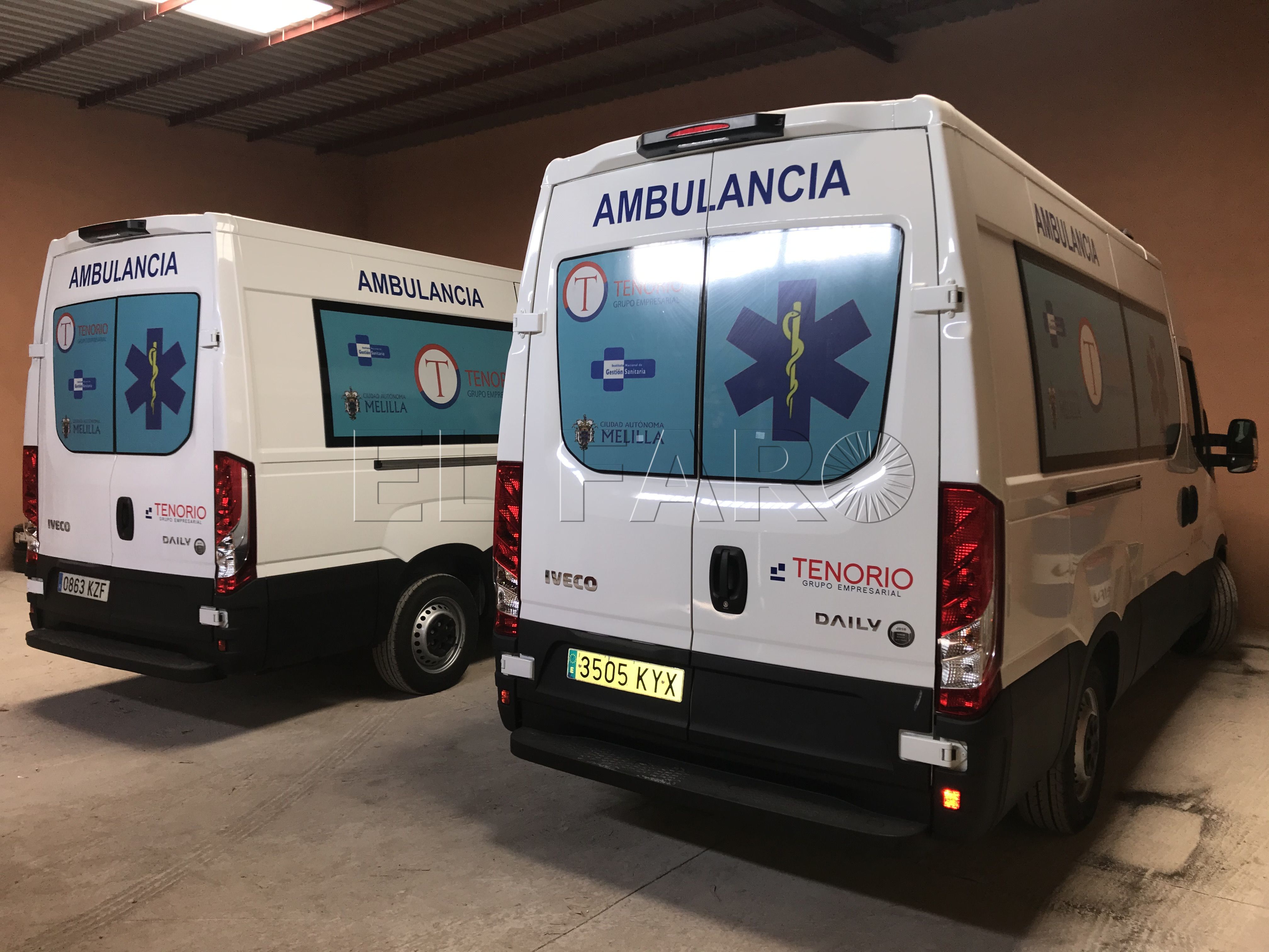 El Ingesa incorpora dos nuevas ambulancias para mejorar el transporte colectivo