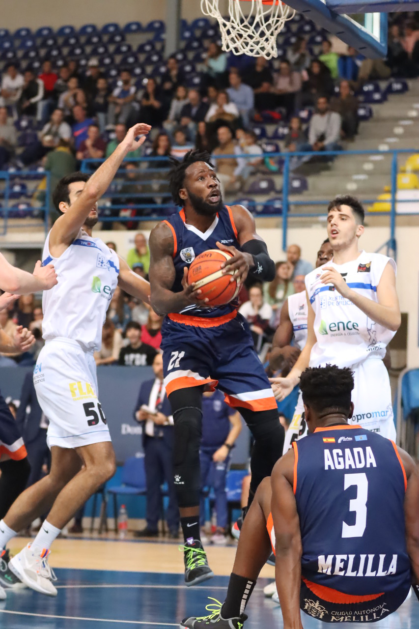 El Melilla Baloncesto no sufre para derrotar al colista Marín