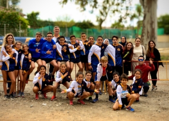 foto de grupo El Playa de Melilla suma cuatro medallas en el Cross de Álora 2019