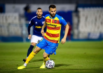 Borja Mayoral fue el autor del tercer gol de la escuadra entrenada por Paco López.