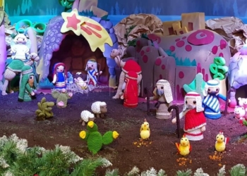 belen casa ceuta melilla Un belén de croché en la Casa de Ceuta