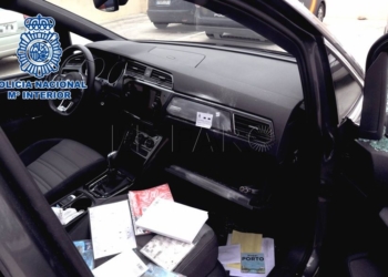robo vehiculo Cinco detenidos por robos en el interior de vehículos