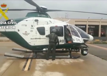 helicoptero guardia civil El mal tiempo obliga a trasladar las pruebas en el helicóptero de la Guardia Civil