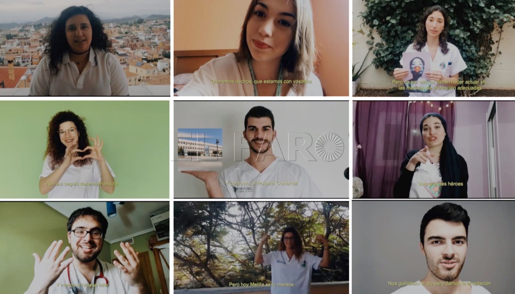 enfermeria web Alumnos de cuarto de Enfermería mandan ánimo y fuerza a los sanitarios de la ciudad
