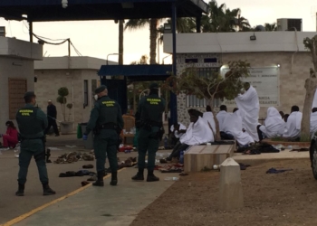 inmigramtes salto valla ceti melilla Desciende un 22% la llegada de inmigrantes por tierra a Melilla