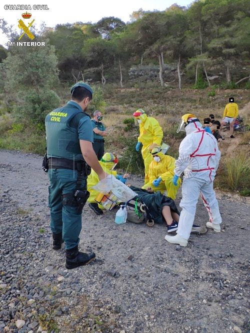 Auxilian a un menor tras caerse en bici en una zona inaccesible