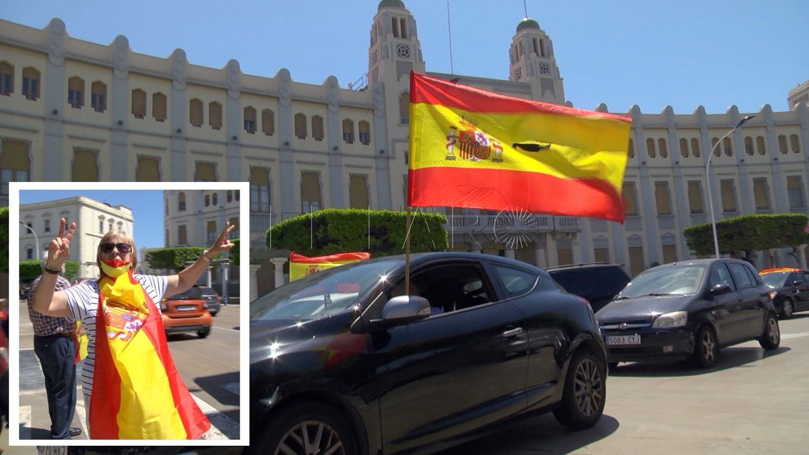 Voz Pitidos en la calle contra el Gobierno: Vox se hace oír en Melilla