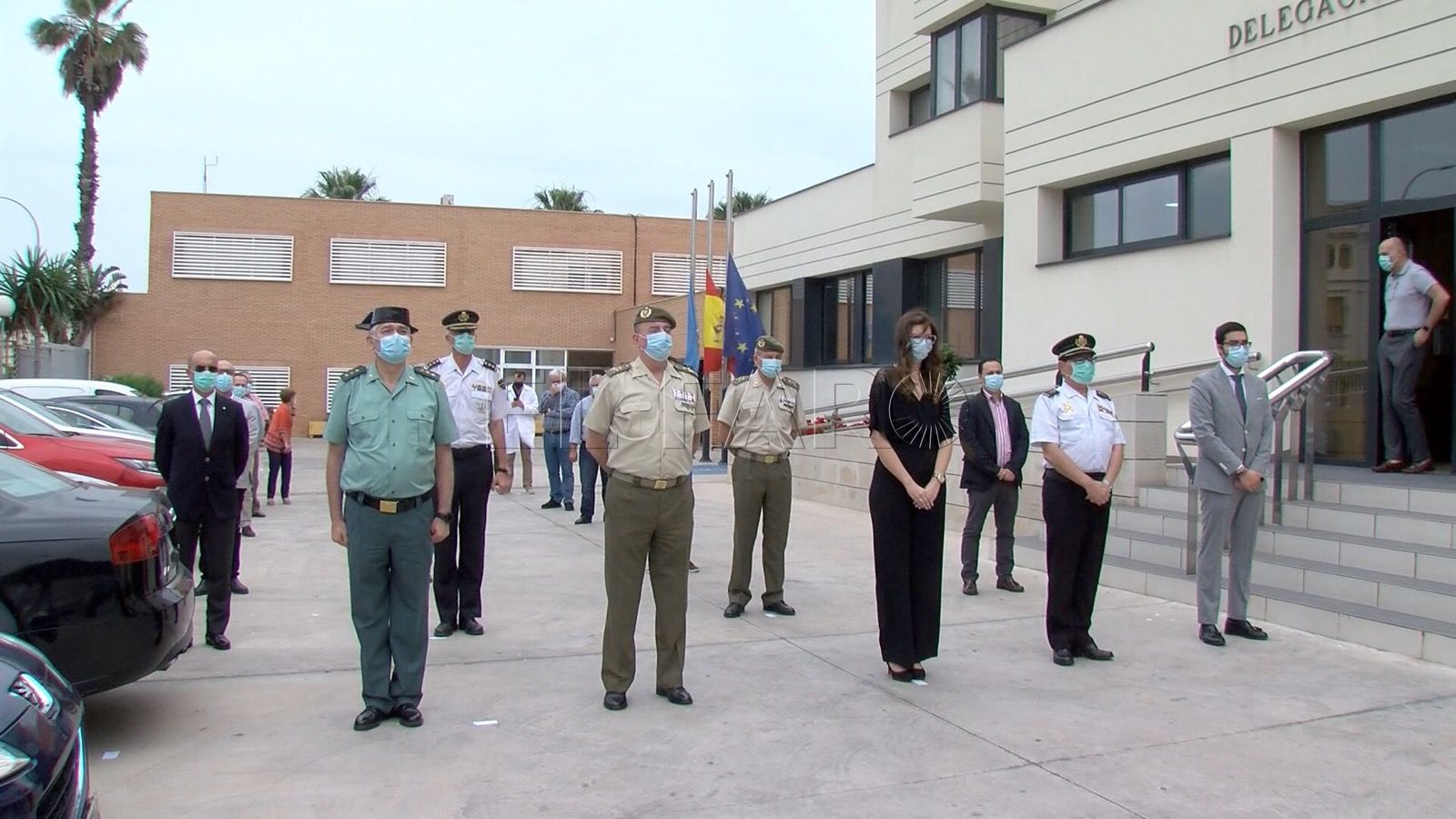 delegacion dle gobierno minuto de silencio covid 19 La Delegación del Gobierno guarda un minuto de silencio por la víctimas de la pandemia