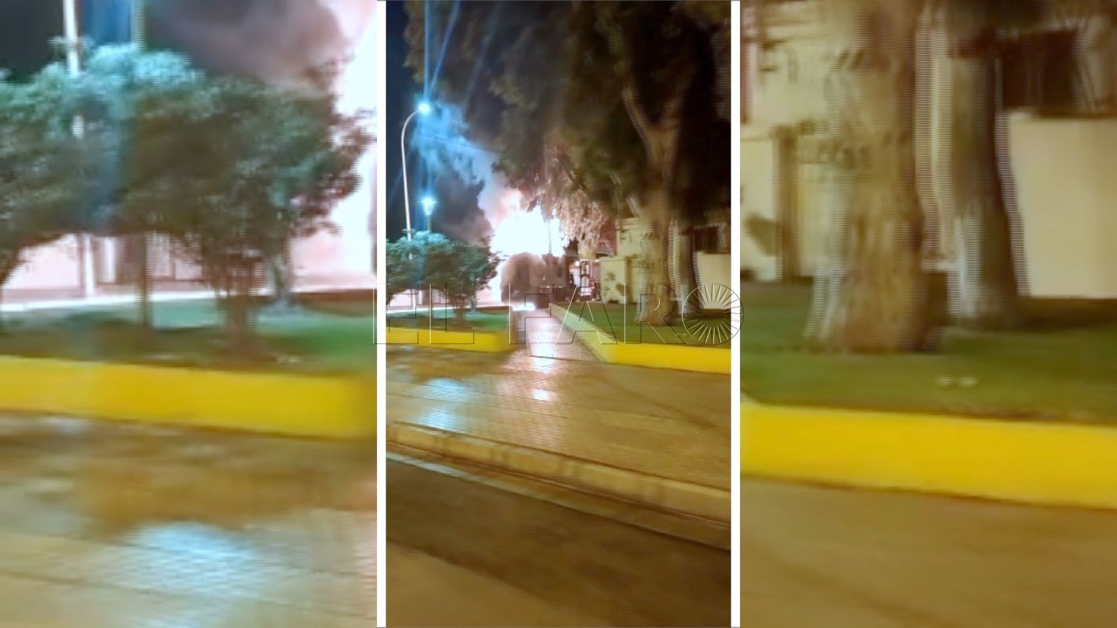 Incendio en un camión de la limpieza