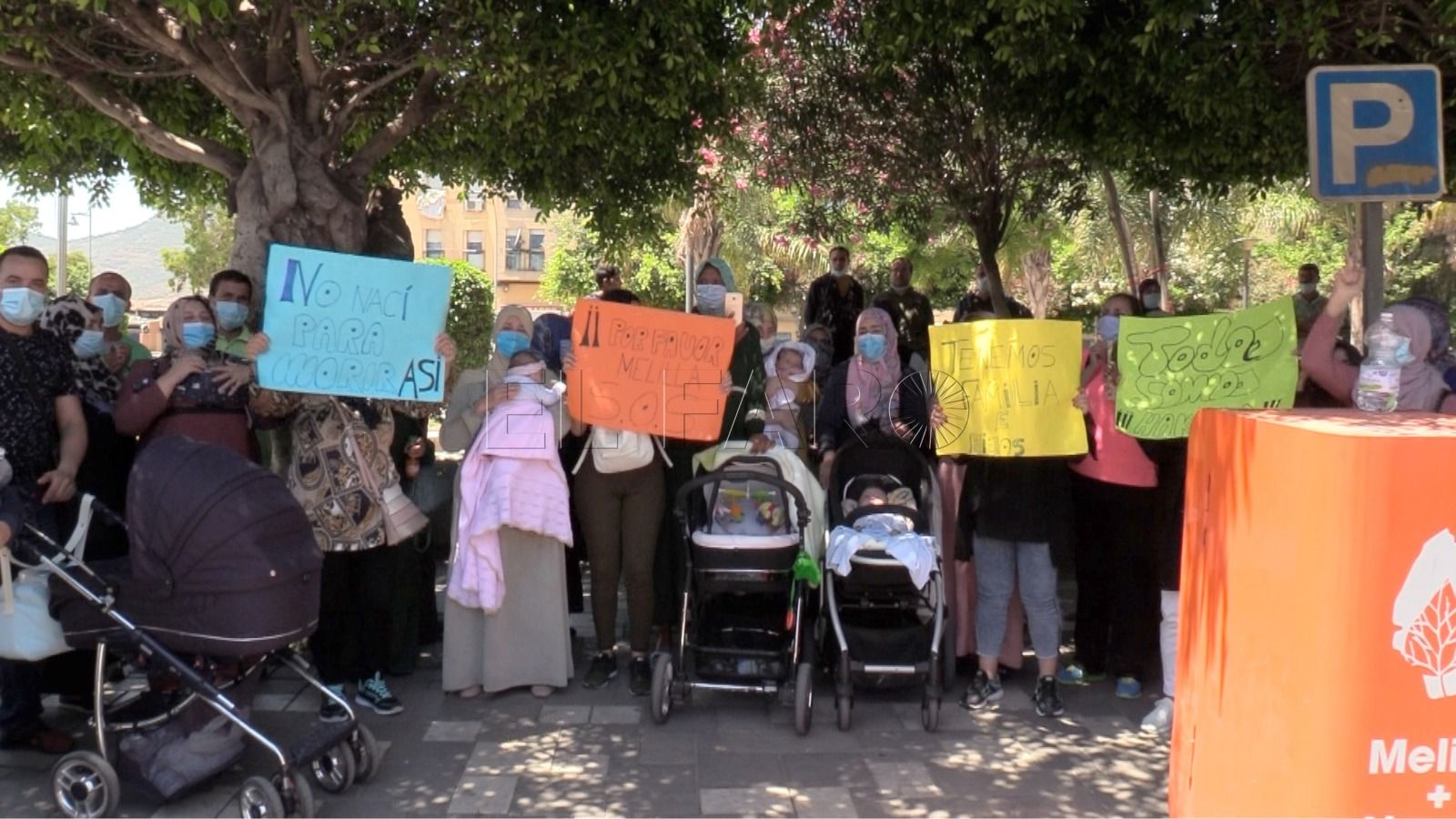 Miniatura manifa Marruecos Los marroquíes atrapados en Melilla se manifiestan para poder volver a su país