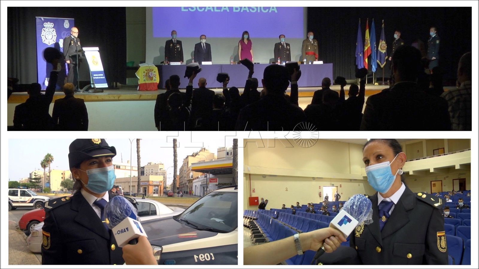 graduación poli Primera graduación de la Policía Nacional en Melilla por la COVID-19