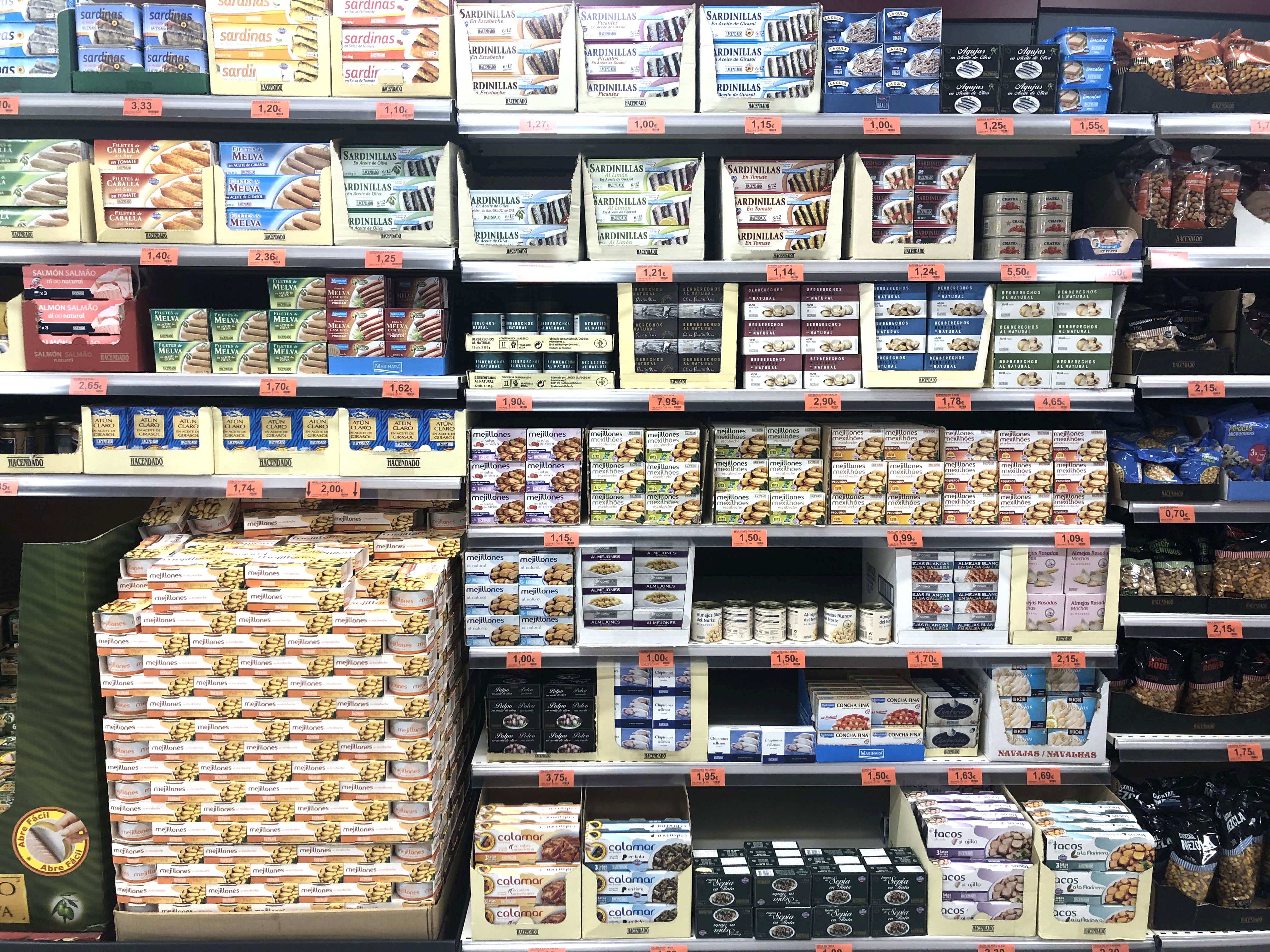 Mercadona incrementa un 40% las ventas de los mejillones y berberechos