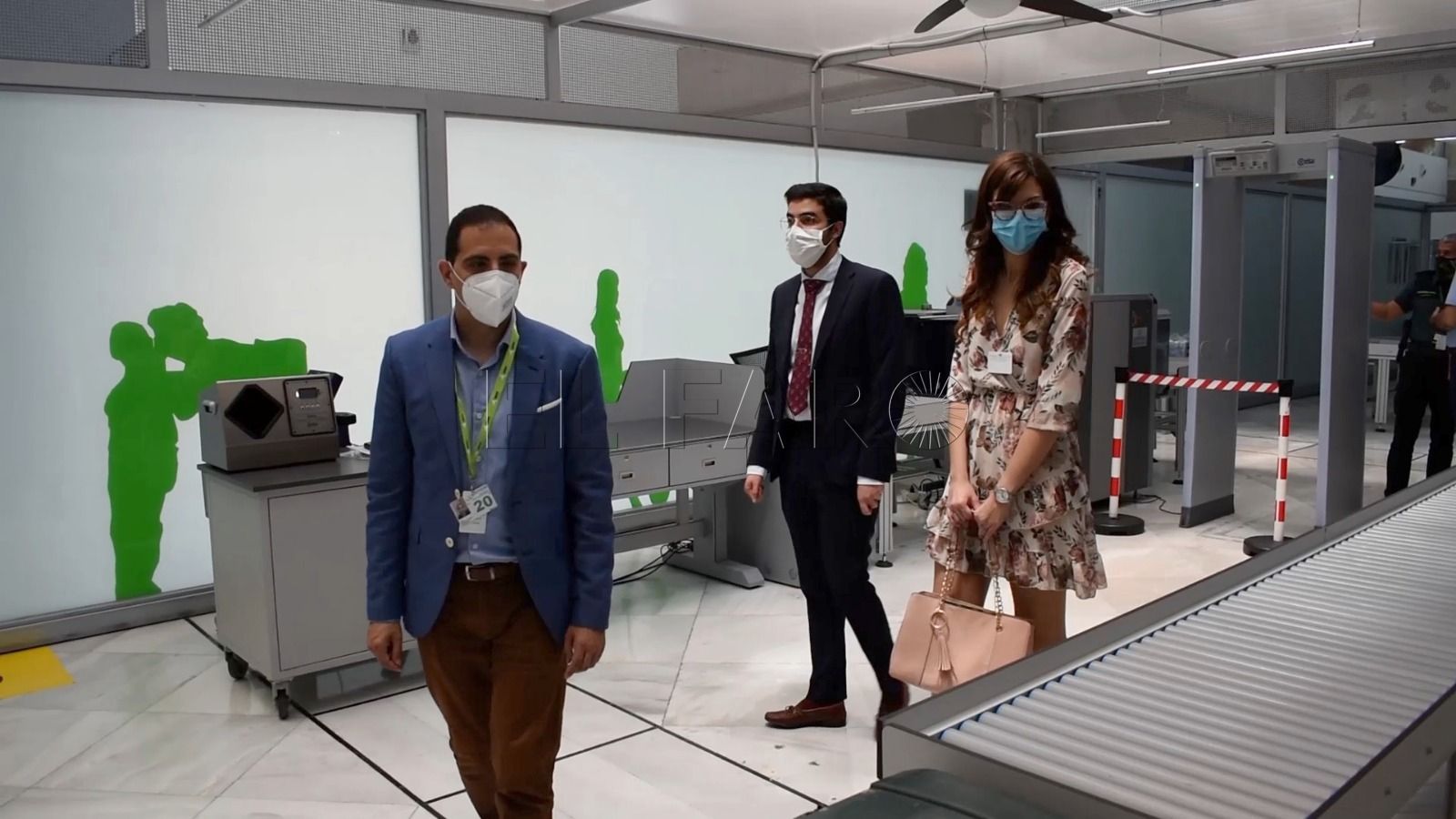 visita delegada aeropuerto El Aeropuerto de Melilla ultima las medidas higiénico-sanitarias para su reapertura