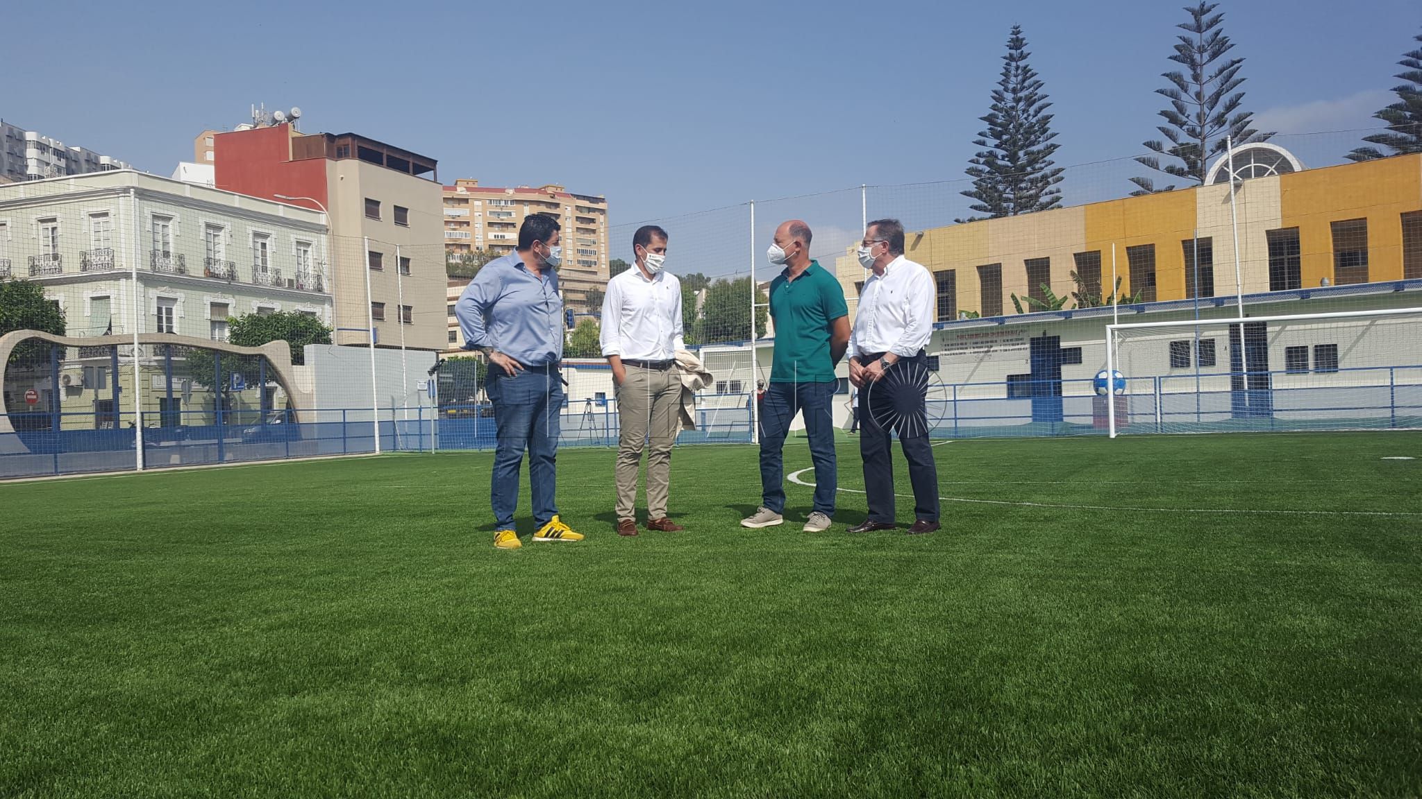 campo futbil tesorillo Inauguran la remodelación del campo de fútbol del Tesorillo