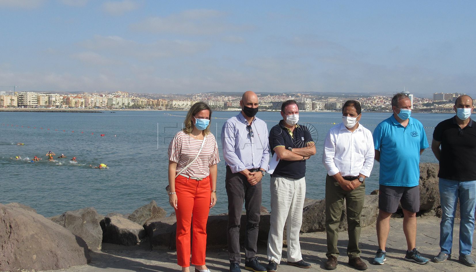 Melilla cuenta con un canal de nado en la playa para deportistas y aficionados