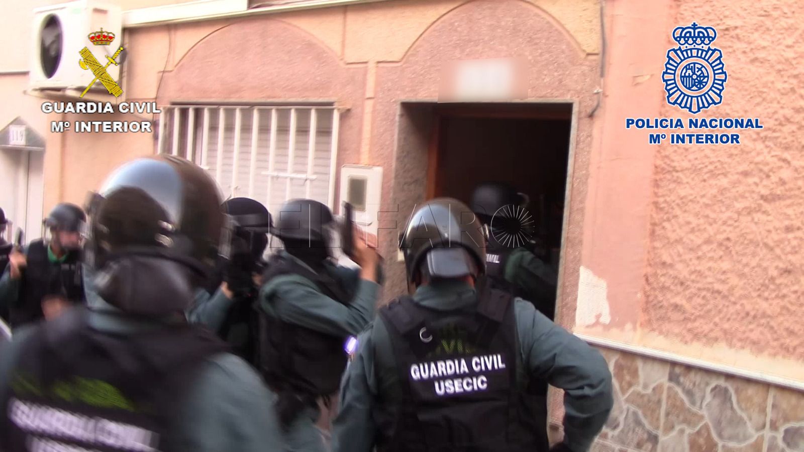 hermes cuadriga guardiacivil vivienda La Guardia Civil y la Policía Nacional desarticulan una organización dedicada al tráfico de hachís entre Melilla y la Península
