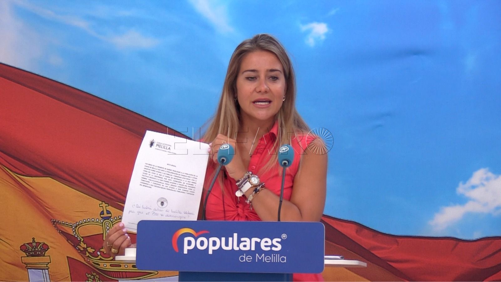 sofia acedo nota oficial querella cpm Acedo anuncia que el PP prepara una querella por Melilla Colabora