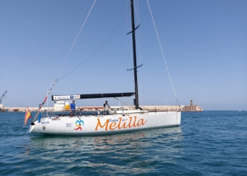 CM saliendo de Melilla2 La embarcación Ciudad de Melilla Sport Capital, lista para la competición